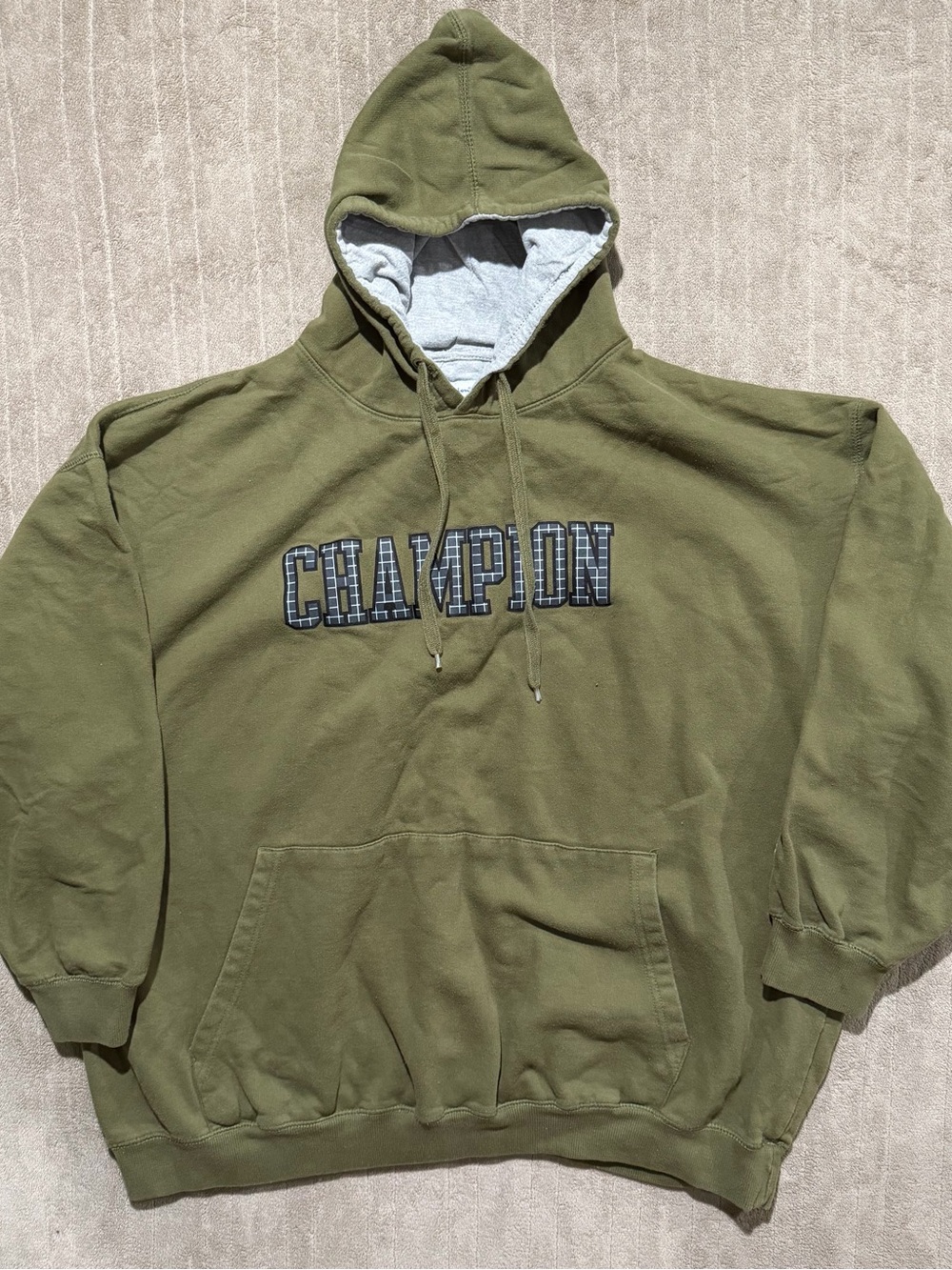 Champion Athleticwear Mens 4XL Olive Green Pull Over Casual Sweatshirt Hoodie